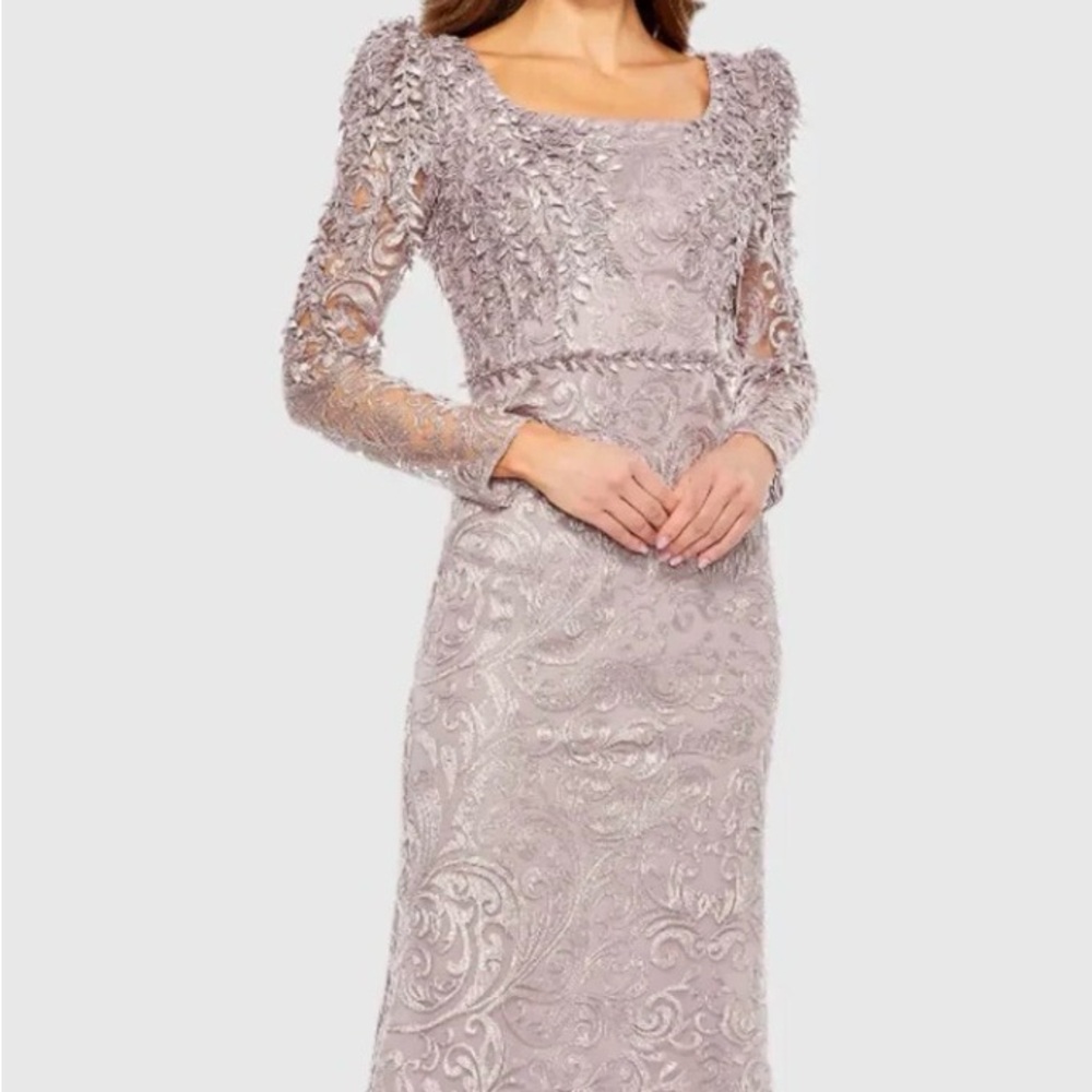 Mac Duggal Embroidered Gown